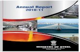 Annual Report 2010-2011 - Home | Ministry of Steel | GoIsteel.gov.in/sites/default/files/Annual Report (2010-11).pdfAnnual Report 2010-2011 MINISTRY OF STEEL GOVERNMENT OF INDIA Chapter