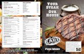 Hand Cut Chips £2.95 Baked Potato ... - rare-steakhouse.co.uk · Your Steak Our House FOOD MENU Our menu has been created by our Head Chef to showcase the high quality steaks and