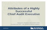 Attributes of a Highly Successful Chief Audit Executive Handouts/2011... · Attributes of a Highly Successful Chief Audit Executive Richard F. Chambers, ... The Coca-Cola Company