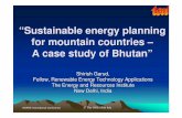 “Sustainable energy planning for mountain … Energy Planning...“Sustainable energy planning for mountain countries ... that effectively promotes hydropower ... • High potential