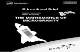 Mathematics of Microgravity pdf - TeacherLINKteacherlink.ed.usu.edu/tlnasa/OtherPRINT/briefs/Mathematics... · Microwave = 10-3 to 10-1 ... them up close and sample their compositions.