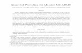 Quantized Precoding for Massive MU-MIMO - Cornell …studer/papers/16TCOM_1bprecoding.pdf1 Quantized Precoding for Massive MU-MIMO Sven Jacobsson, Giuseppe Durisi, Mikael Coldrey,