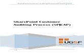 SharePoint Customer Auditing Process (SP|CAP) Customer Auditing Process (SP|CAP) 2014 2 Table of Contents Introduction ..... 5 Authors ..... 6 ... Microsoft SharePoint Foundation Incoming