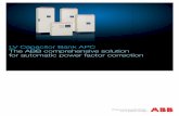 LV Capacitor Bank APC The ABB comprehensive solution …€¦ · LV Capacitor Bank APC | APC Range 3 APC range Master unit Slave unit APCR: de-tuned range APCR capacitor banks are