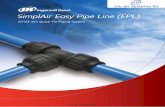 SimplAir Easy Pipe Line (EPL) - irp … new Ingersoll Rand SimplAir Easy Pipe Line (EPL) ... piping system is designed for efficient distribution of compressed air ... Under the mechanical