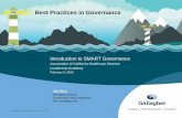 Best Practices in Governance - ACHD€¦ ·  · 2018-01-30Good Governance Enables ... 6. Making governance policies 7. Using governance technologies 8. ... Strategic Imperatives.