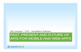 Past Present and Future of APIs for Mobile and Web Apps PRESENT AND FUTURE OF APIS FOR MOBILE AND WEB APPS Ole Lensmar – CTO – SmartBear Software