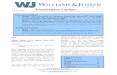 WJ Washington Update - Williams & Jensen€¦ · Clayton’s confirmation leaves ... rtlett LLP specializing in banking regulation. President Donald Trump has not ... WJ Washington