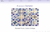 A mosaic Sampler - Calvin Collegerpruim/talks/Rminis/MosaicSampler.pdfIntro Using Formulas Xtras do()ing stuff CalculusTeam A mosaic Sampler Randall Pruim, Calvin College JMM 2013