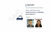 Who will become tomorrow's mobility providers? will become tomorrow's mobility providers? Autonomous vehicle webinar, March 24th 2016 Viviane Chilton Speakers Benoit Chevalier The