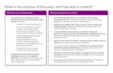 What is the purpose of this pack, and how was it created? · What is the purpose of this pack, and how was it ... structure, governance, and engagement for a ... The most successful