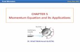 Chapter Chapter 4 CHAPTER 5 Momentum Equation and …site.iugaza.edu.ps/kastal/files/2010/02/Momentum_Eqs_And_Its...A flat plate is struck normally by a jet of water 50 mm in diameter