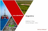 Argentina - Madalena Energy · Integrate solutions across ... PERFORATING SERVICES ... to the terms of the service agreement between Madalena Energy and Halliburton. Halliburton Argentina: