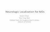 Neurologic Localization for M3s - Nigel Fong Localization for M3s Kevin Chan Teo Ting Wei Edited from Dr Eugene Gan’sslides (Batch of 2016) #1: Where is the lesion? Where Upper