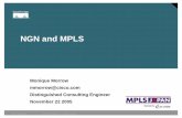 NGN and MPLS€¦ ·  · 2018-01-02L2VPN Traffic Engineering L2TPv3 AToM Scale Performance ATM/FR Legacy ... Pseudo-Wire Emulation Edge to Edge and NGN PE IP or MPLS Backbone ...