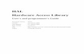HAL Hardware Access Library - CERNajbell.web.cern.ch/ajbell/Documents/VME/HALUsersGuide.pdf · HAL Hardware Access Library ... 4.5.1 Steps during the VME64x Plug and Play ... In order