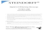 Digital LCD Polarizing Microscope NYMCS-1500 · STEINDORFF® Digital LCD Polarizing Microscope NYMCS-1500 Instruction Manual 1. Thanks for purchasing this digital LCD polarizing microscope.