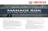MANAGE RISK - Noggin · the task with those at the front line ... it is possible to manage the entire risk event lifecycle and close the ... Manage Risk from Anywhere Web-based ...
