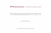RS-232 Command Reference Manual - Pioneer … Command Reference Manual For PIONEER PDP-505CMX Plasma Display Panel January 2006 Document Version 1.0 Product specifications and functions