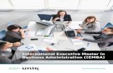 International Executive Master in Business Administration ...static.unir.net/empresa/master-mba-online/M-O_IEMBA_en.pdf · UNIR - International Executive Master in Business Administration