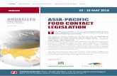 BRUXELLES ASIA-PACIFIC - packagingmeeting.it€¦ · individual substrate regulati on (plasti c, elastomers, metals, coati ngs, inks, adhesives), new substance approval process, supply