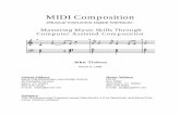 MIDI Composition - Welcome to the Web Project ·  · 2005-10-18compose music within guidelines specified by the teacher. ... students are encouraged to think critically as well as