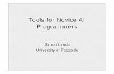 Tools for Novice AI Programmers 1a - University of …dces.essex.ac.uk/staff/mfasli/eventorganisation/AIinEducation4/PPP...... sets, tuples, etc • other disciplines ... intersection