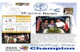 All Warrior News - Brownsville Independent School … Newsletter Feb 15-20, 2016.pdfWarrior News Word of the Week ... Jovanna Ramirez-flute, Jose Duenas-clarinet, Gylsa Arce-clarinet,