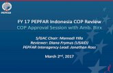 FY 17 PEPFAR Indonesia COP Review COP Approval Session ... · FY 17 PEPFAR Indonesia COP Review COP Approval Session with Amb. Birx ... SIHA Dinkes Provinsi DKI Jakarta retrieved