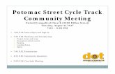 Potomac Street Cycle Track Community Meetingtransportation.baltimorecity.gov/sites/default/files...1 Potomac Street Cycle Track Community Meeting United Evangelical Church (3200 Dillon