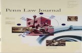 UNIVERSITY OF PENNSYLVANIA LAW ALUMNI … OF PENNSYLVANIA LAW ALUMNI SOCIETY The Penn Law journal is published twice each year by the Law Alumni Society of . the University of Pennsylvania