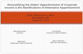 Demystifying the States Apportionment of Corporate Income ... · PDF fileDemystifying the States’ Apportionment of Corporate Income & the Ramifications of Alternative Apportionment