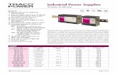 Industrial Power Supplies - Farnell element14 ·  Page 1 of 13 Industrial Power Supplies TIS Series, 50–600 Watt Features Switch mode power supplies for DIN-rail mount