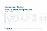 Operating Guide 1000 Series Dispensers - unifr.ch · Operating Guide 1000 Series Dispensers ... Attach the 10cc barrel pre-filled with blue, nontoxic test fluid (included with the