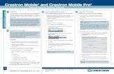 Quickstart: Crestron Mobile® and Crestron Mobile Pro® · PDF fileCrestron Mobile® and Crestron Mobile Pro® 1 Introduction 3 Upload the SIMPL Windows Program The Crestron Mobile