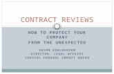 Contract Review Presentation - Chapters Site - Home€¦ · PPT file · Web view · 2015-03-11How To Protect Your Company. From The Unexpected. Susan Kohlhausen. Director, Legal