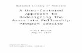 A User-Centered Approach to Redesigning the … · Web viewWeb Analytics Reports NLM Main Web 20Fellow%20Report/NLM%20Main%20Web_analytics.pdf Associate Fellowship Program Home Page