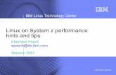 Linux on System z performance hints and tips ® System z Tivoli* ... Linux on System z performance hints and tips © 2008 IBM Corporation Java tuning exercise ... Linux on System z
