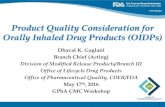 Product Quality Consideration for Orally Inhaled … Quality Consideration for Orally Inhaled Drug Products (OIDPs) Disclaimer This presentation reflects the views of the speaker and