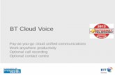 BT Cloud Voice - West UC · BT Cloud Voice Pay-as-you-go cloud ... Cisco SPA 303 3 Monochrome 10/100 BASE-T RJ-45 ... out-of-scope. In association with Success …