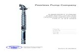 Peerless Pump Company - PeerlessXnet - Login Bulletin 4,6,8 Submersible... · Peerless Pump Company SUBMERSIBLE TURBINE ... do not use it to support the weight of the ... will be