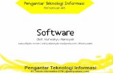 Peran software dalam sistem komputer Jenis-jenis software ... · –Sistem operasi orkestrasi kerja komponen-komponen sistem komputer, memberikan dukungan bagi software aplikasi ...