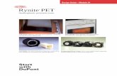 Rynite® PET Design Guide - DuPont USA | Global …€¦ ·  · 2007-09-25Rynite PET ® Design Guide—Module IV thermoplastic polyester resin ... that allows mention of DuPont products