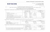 Consolidated Financial Highlights - Epson · Consolidated Financial Highlights ... parent company ratio (%) 50.5% 48.9% 48.9% ... the yen against the dollar and 7% depreciation in