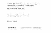 2009 IEEE Power & Energy Society General Meeting …toc.proceedings.com/06127webtoc.pdf · 2009 IEEE Power & Energy Society General Meeting (PESGM 2009) Calgary, Alberta, ... Next-Generation