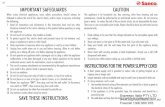 IMPORTANT SAFEGUARDS CAUTION - Philips Saeco …coffeetico.com/SAECO_pdf_files/Incanto_Deluxe_Manual.pdf · IMPORTANT SAFEGUARDS When using electrical appliances, basic safety precautions