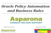 Oracle Policy Automation and Business Rules - …nzoug.org/.../private/oracle_policy_automation_and_business_rules.pdfOracle Policy Automation and Business Rules ... Capture rules