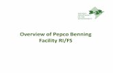 Overview of Pepco Facility RI/FS - Anacostia a Remedial Investigation and Feasibility Study (RI/FS) of the Pepco Benning facility and the adjacent portion of the Anacostia River. Historical