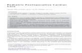 Pediatric Postoperative Cardiac Care - UCI Pediátrica · Congenital heart disease Cardiac ... continued advancements in the field of neonatal and pediatric postoperative cardiac