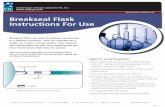 RESEARCH PRODUCTS Breakseal Flask Instructions For … · Cambridge Isotope Laboratories, Inc.  RESEARCH PRODUCTS Breakseal Flask Instructions For Use Breakseal …